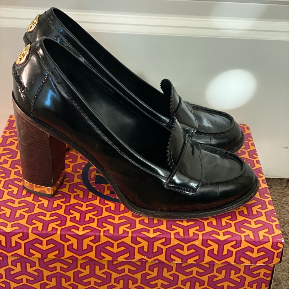 Tory Burch loafer style heels
